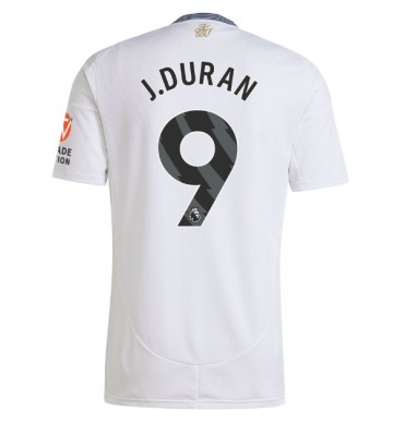Aston Villa Jhon Duran #9 Replika Udebanetrøje 2024-25 Kortærmet